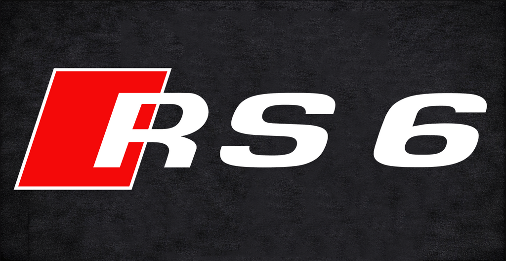 Audi RS6 Garage Floor Mat - 5x7 ft (60x87") Non-Slip Area Rug / Wall Decor